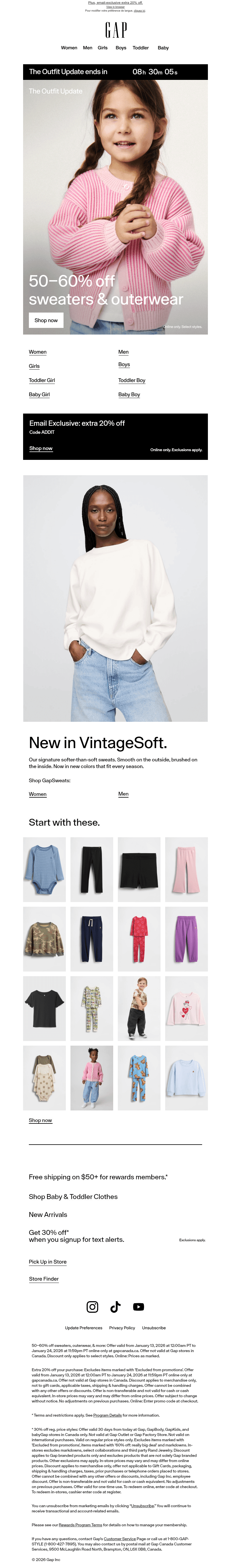 Email from GAP CA