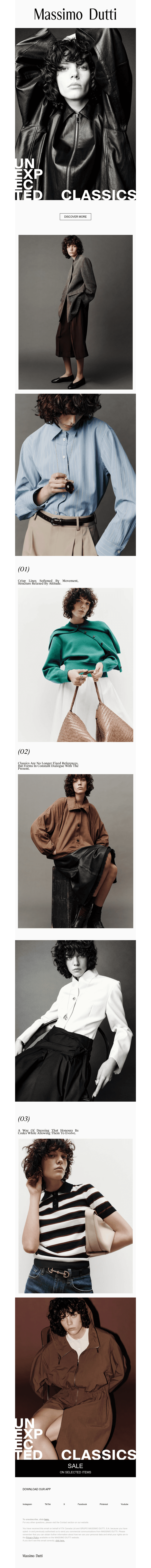 Email from Massimo Dutti CA