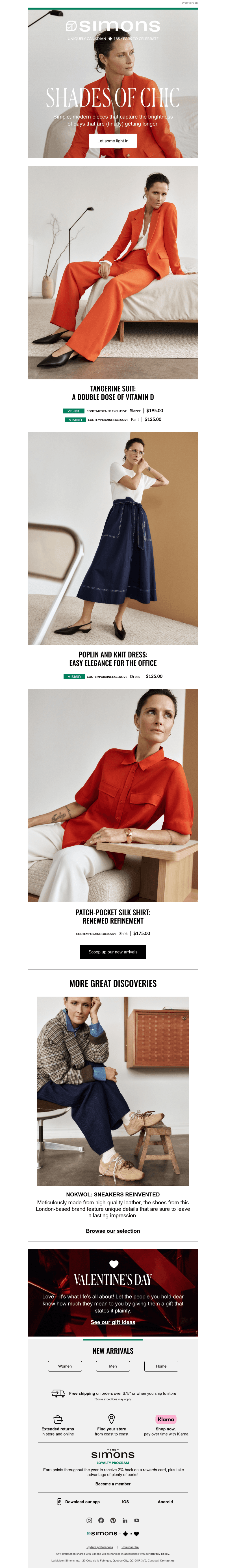 Email from Simons CA